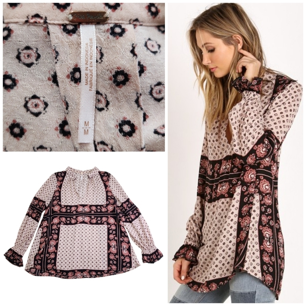 Floral Patterned Women's Top